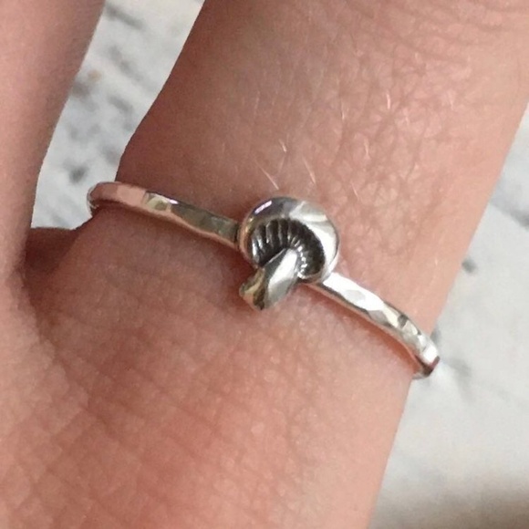 sterling silver mini mushroom ring, size 8.5 - Picture 2 of 3